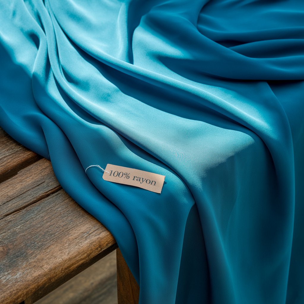 etykieta pielęgnacyjna na koszulce z wiskozy z symbolami prania na 30 stopni